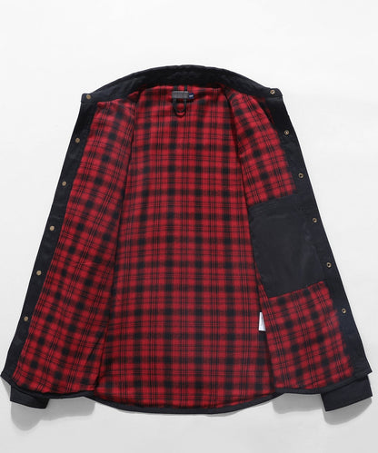 Versatile Men's Jacket with Insulated Flannel Lining for Functional and Reliable