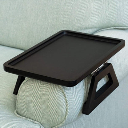 Table with Adjus Bamboo Armrest Table for Sofa Snacks Drinks Laptop