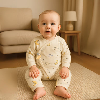 Baby Jumpsuit for Boys and Girls with Cute Animal Pattern