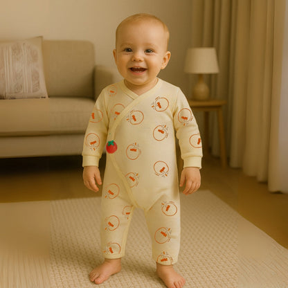 Baby Jumpsuit for Boys and Girls with Cute Animal Pattern