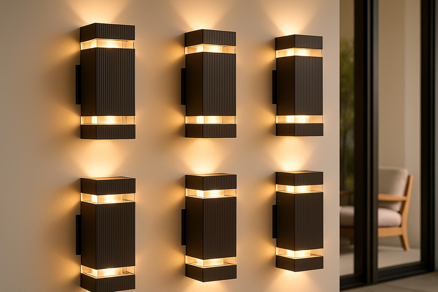 Light with Modern Outdoor Wall Up and Down Light and Weather-Resistant Design