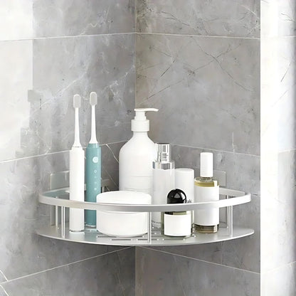 Organiser with Stainless Steel Corner Bathroom Design for Shower and Bathroom Storage