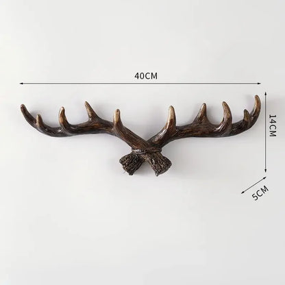 Hook with Decorative Wall Antler Shape and Natural Look for Entrance and Interior