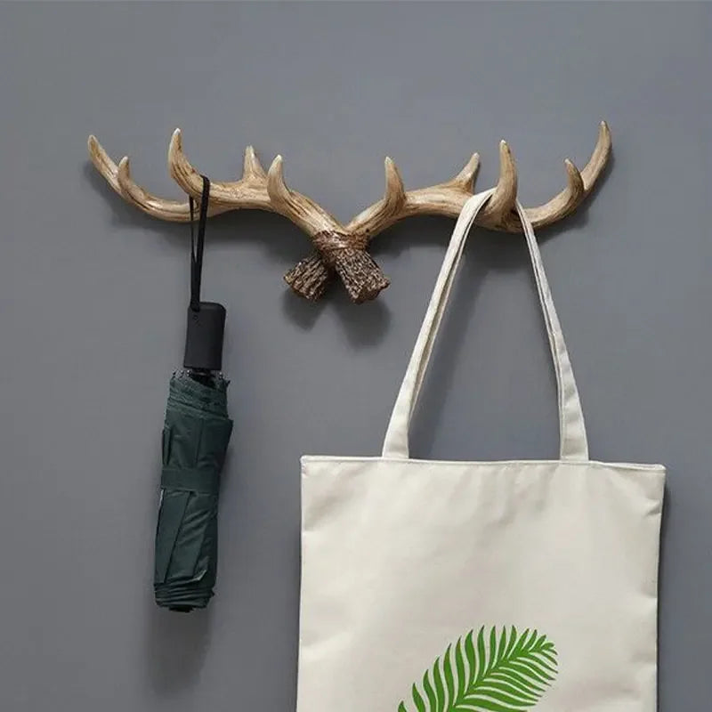 Hook with Decorative Wall Antler Shape and Natural Look for Entrance and Interior