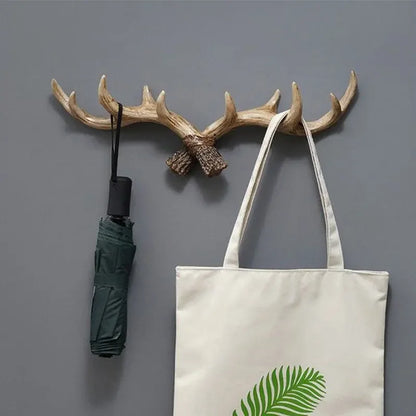 Hook with Decorative Wall Antler Shape and Natural Look for Entrance and Interior