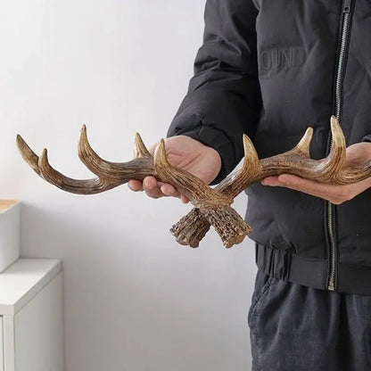 Hook with Decorative Wall Antler Shape and Natural Look for Entrance and Interior