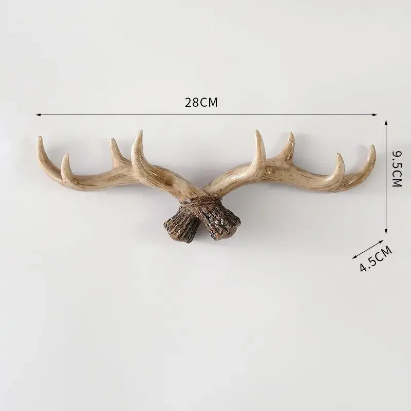 Hook with Decorative Wall Antler Shape and Natural Look for Entrance and Interior
