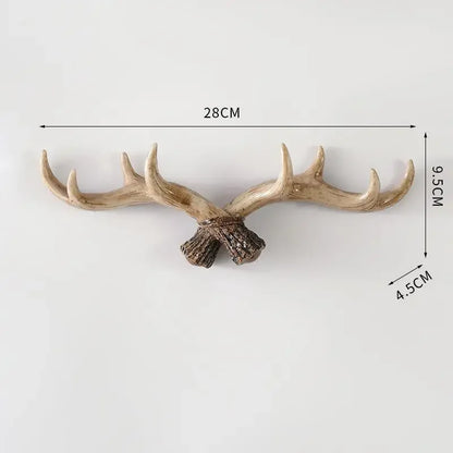 Hook with Decorative Wall Antler Shape and Natural Look for Entrance and Interior
