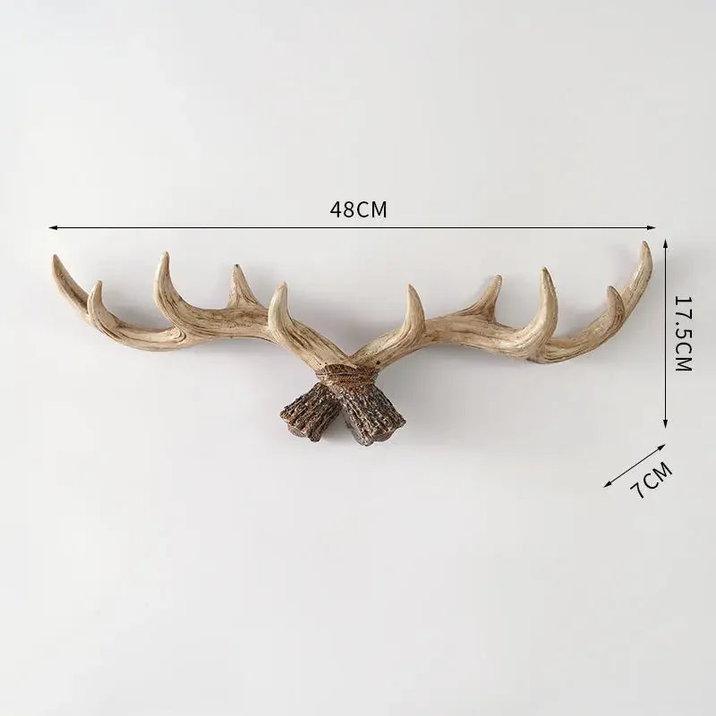 Hook with Decorative Wall Antler Shape and Natural Look for Entrance and Interior