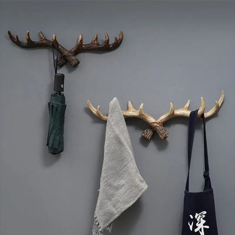 Hook with Decorative Wall Antler Shape and Natural Look for Entrance and Interior