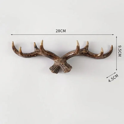 Hook with Decorative Wall Antler Shape and Natural Look for Entrance and Interior