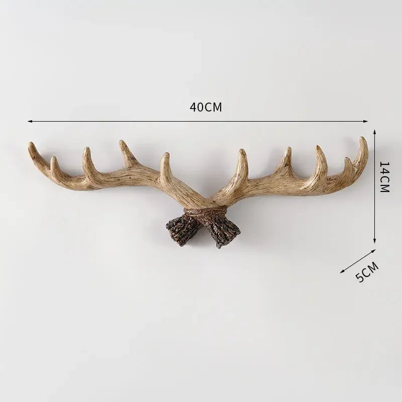 Hook with Decorative Wall Antler Shape and Natural Look for Entrance and Interior