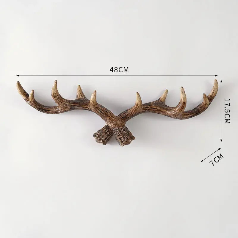 Hook with Decorative Wall Antler Shape and Natural Look for Entrance and Interior