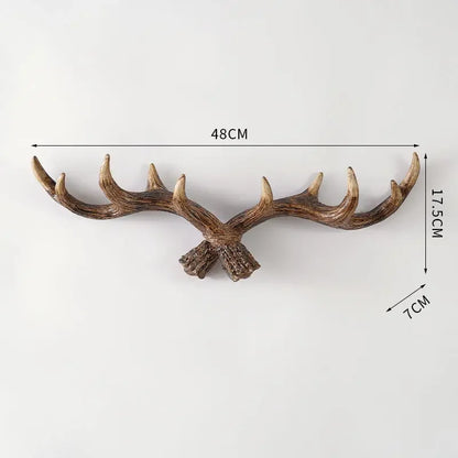 Hook with Decorative Wall Antler Shape and Natural Look for Entrance and Interior