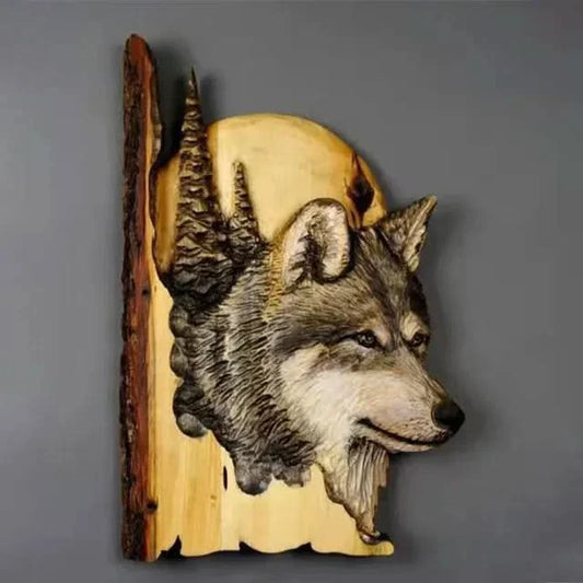wooden animal carving