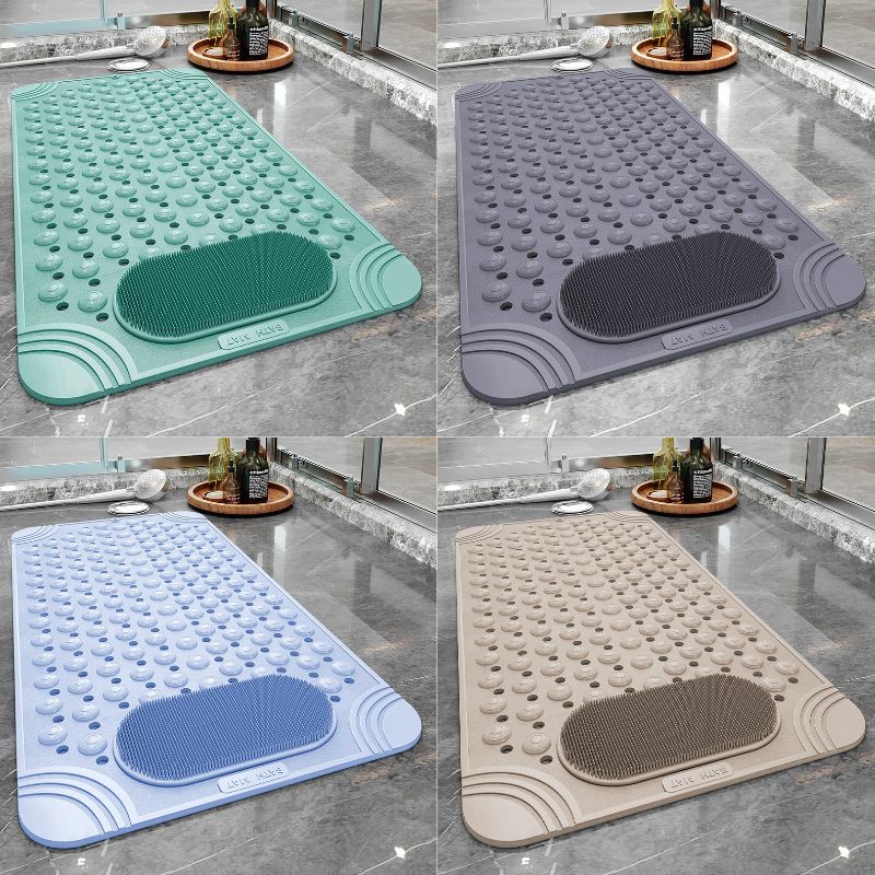 Cups Non-Slip Bath Mat with Suction for Safe, Hygienic and Comfortable for Shower and Bath