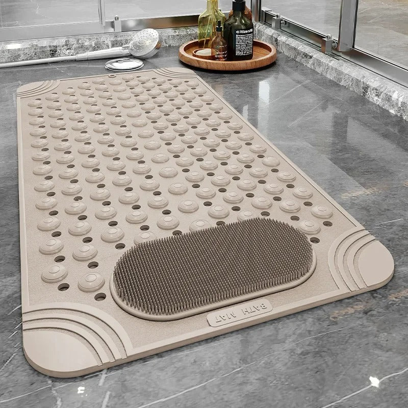 Cups Non-Slip Bath Mat with Suction for Safe, Hygienic and Comfortable for Shower and Bath