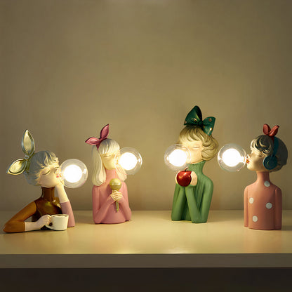 Table Lamp with Artistic Figures for Unique, Playful and Atmospheric