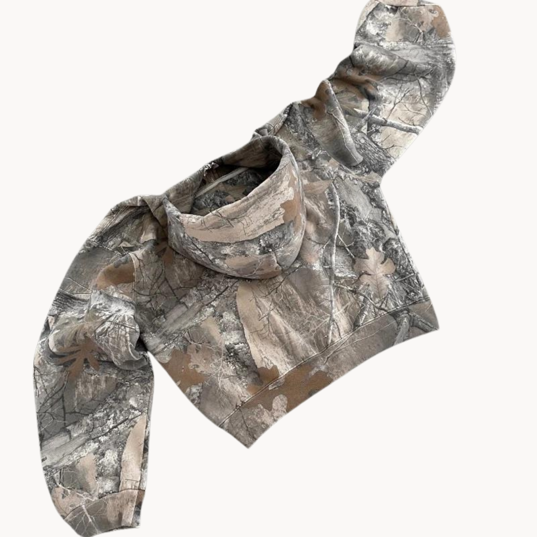 Urban Camo Oversized Unisex Hoodie with Relaxed Streetwear Look