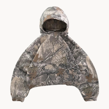 Urban Camo Oversized Unisex Hoodie with Relaxed Streetwear Look