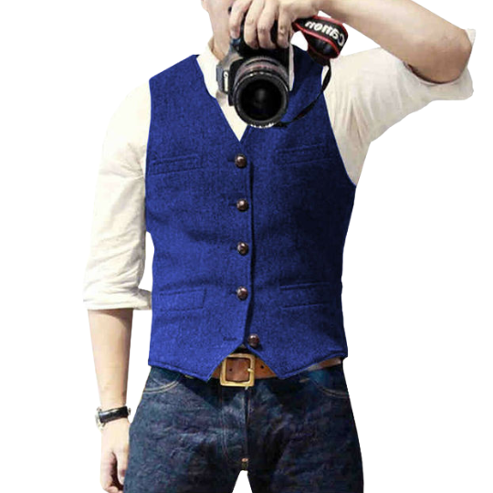 Timeless Men's Gilet with Comfortable Fit and Versatile Style