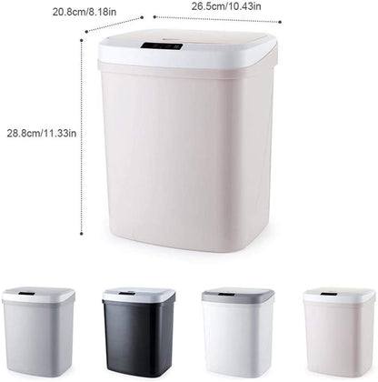 Bin with Automatic Sensor 15L for Touchless, Quiet and Hygienic for Kitchen and Bathroom