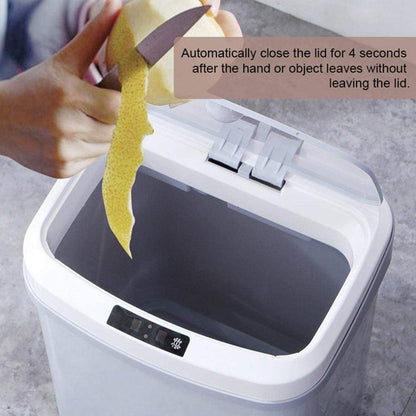 Bin with Automatic Sensor 15L for Touchless, Quiet and Hygienic for Kitchen and Bathroom