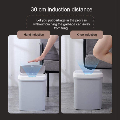 Bin with Automatic Sensor 15L for Touchless, Quiet and Hygienic for Kitchen and Bathroom