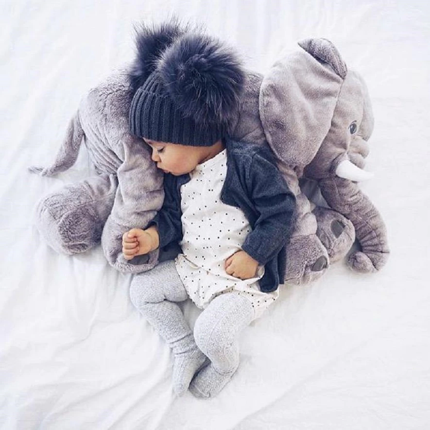 Pillow Elephant Cuddle Baby for Soft, Cuddly, and Comfortable