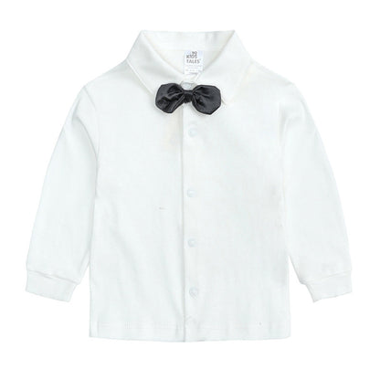 Set with Boys' Outfit Design for Babies and Toddlers with Waistcoat and Bow Tie