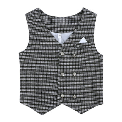 Set with Boys' Outfit Design for Babies and Toddlers with Waistcoat and Bow Tie