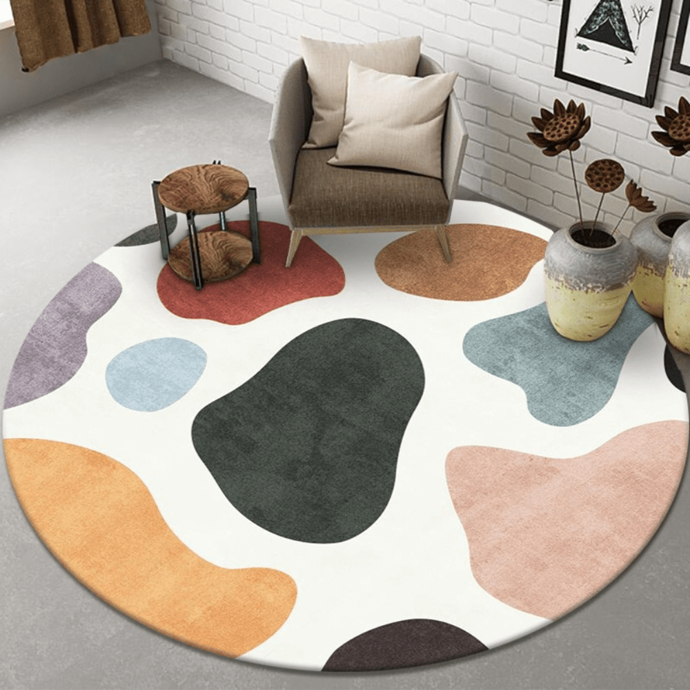 Mat with Play Design for Babies and Children with Mandala Sun Design for Safe Play