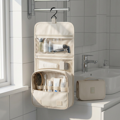 Organiser with Foldable Travel Hanging Hook for Water-Resistant and Spacious