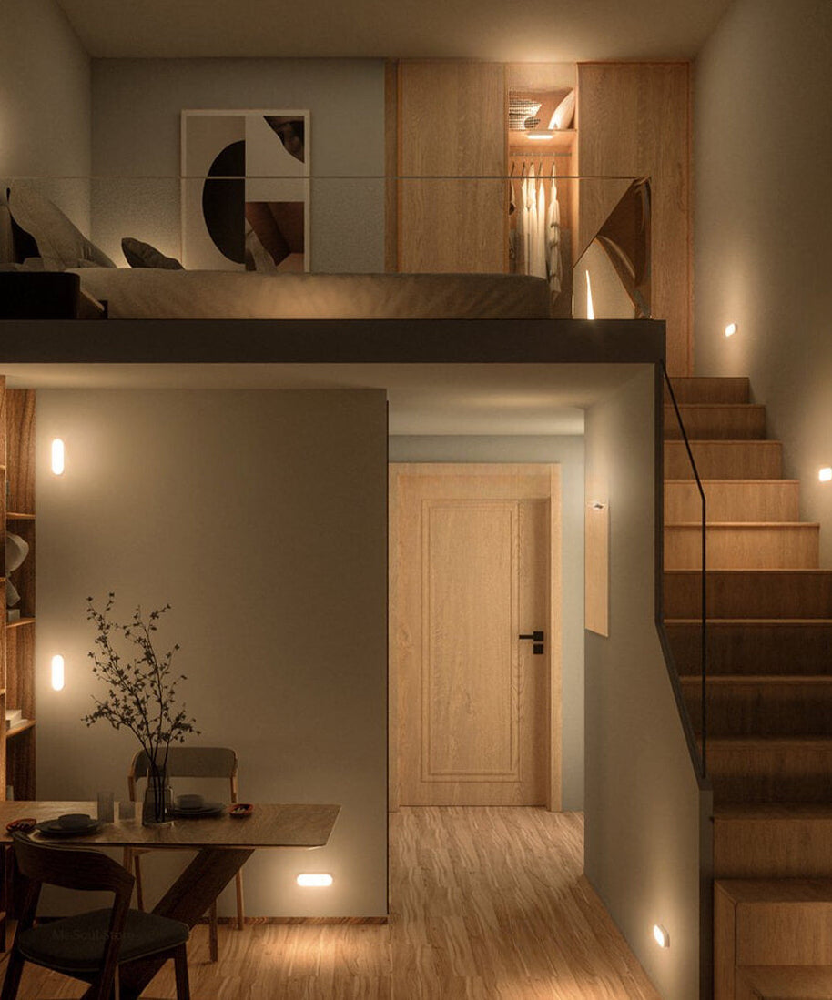 Wall Lamp with Wireless LED Motion Sensor for USB Rechargeable