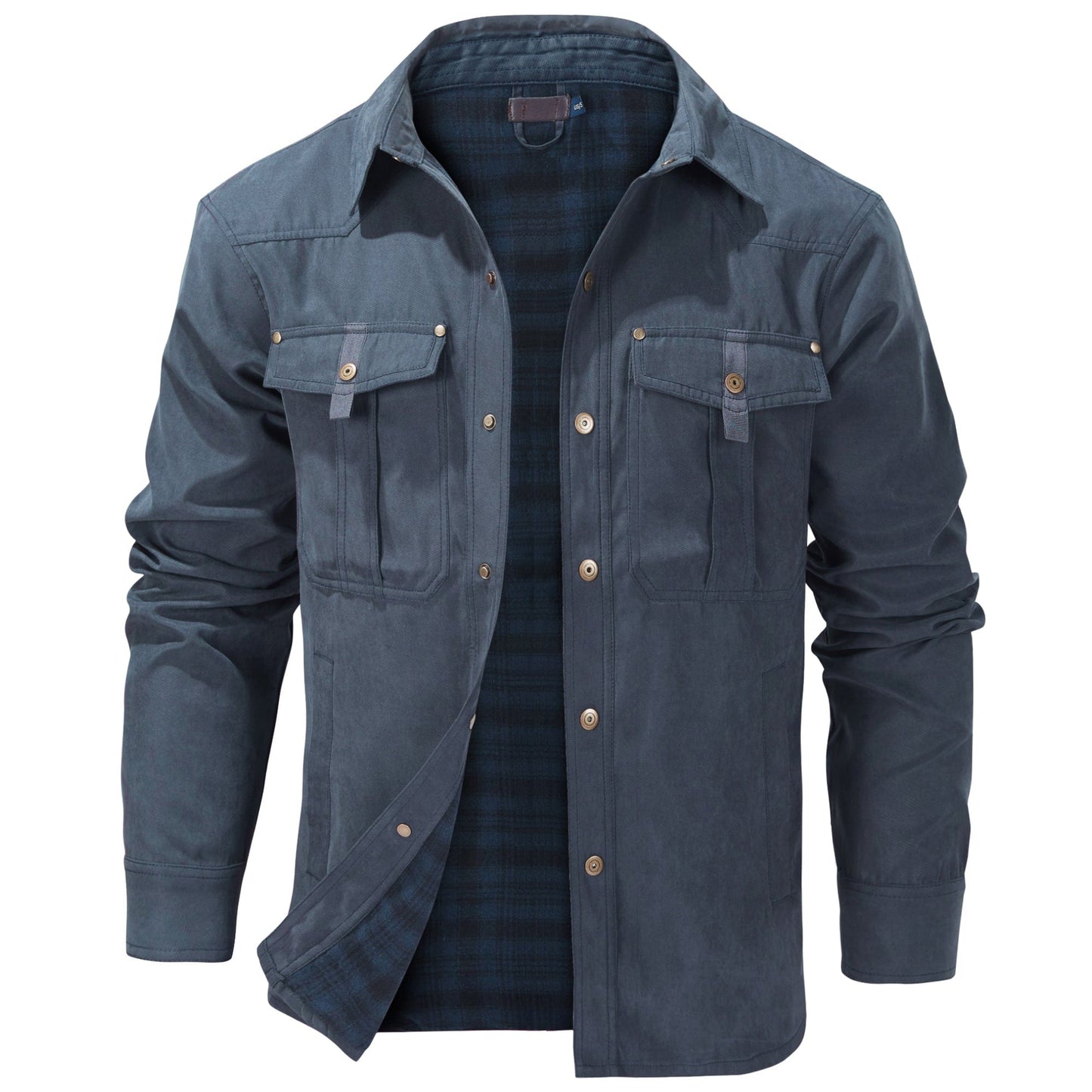 Versatile Men's Jacket with Insulated Flannel Lining for Functional and Reliable