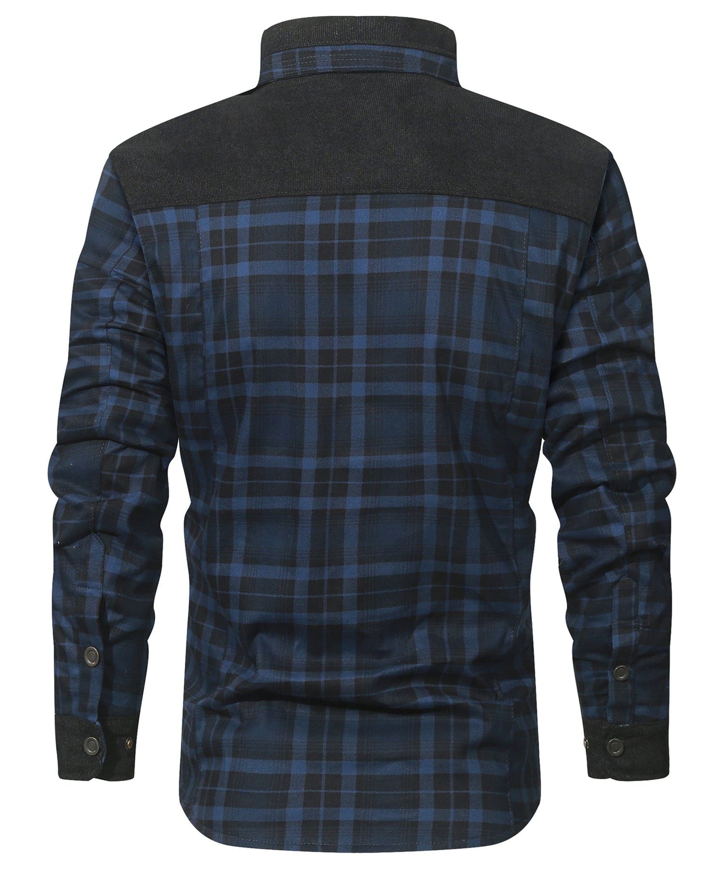Robust Men's Flannel Coat with Faux Fur Lining for Warm, Durable and Protective