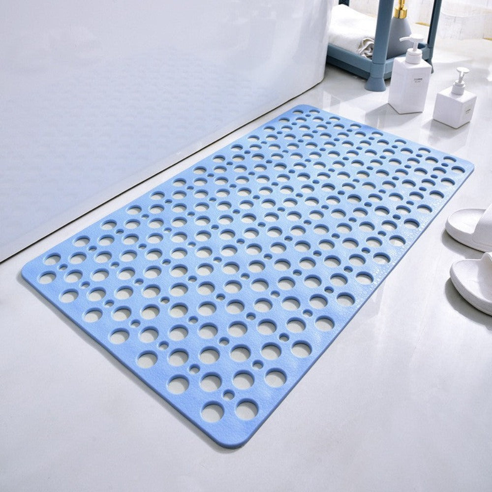 Cups with Anti-Slip Shower Mat with Suction and Water Drainage for Bathroom Safety