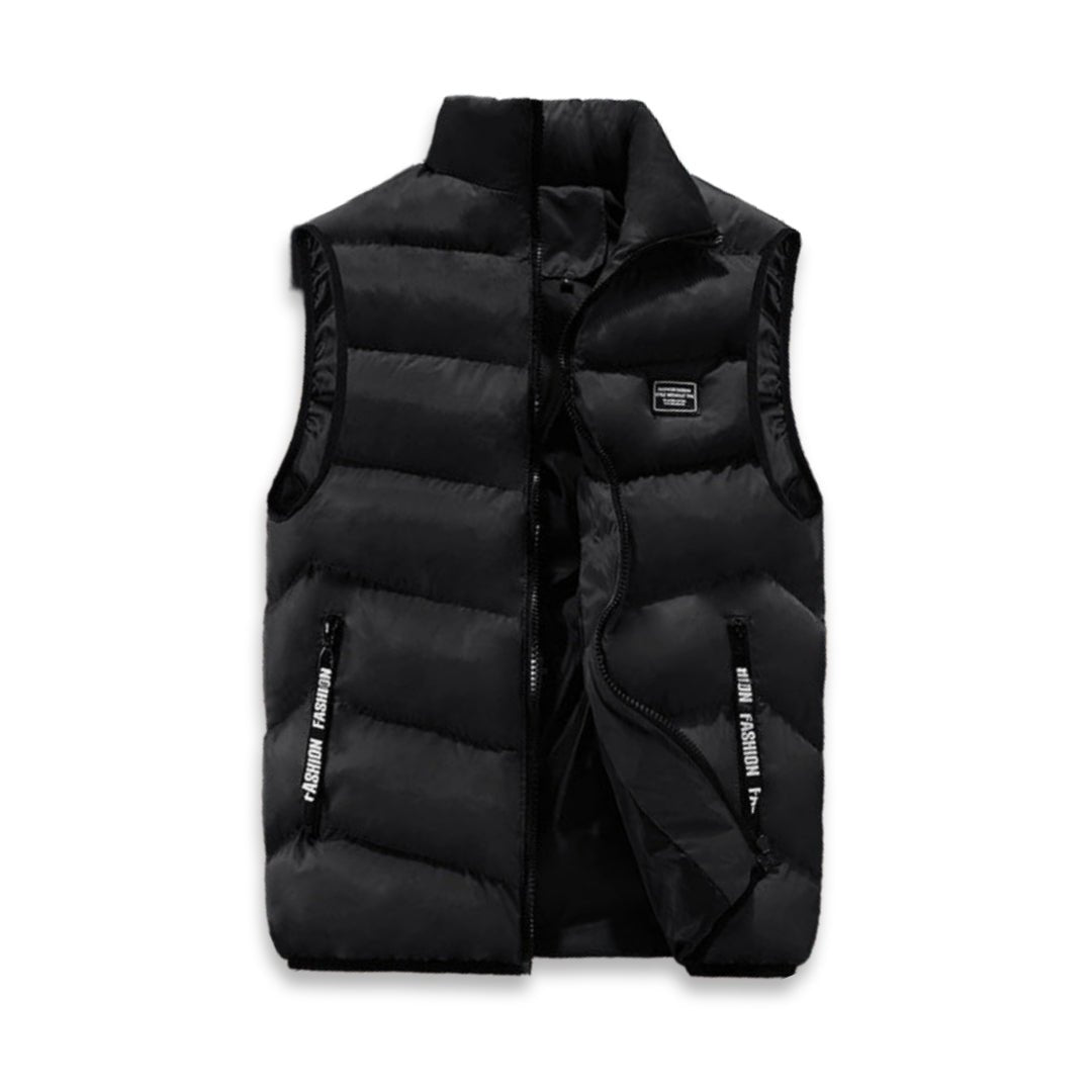 Men's Quilted Bodywarmer with Zip and Pockets