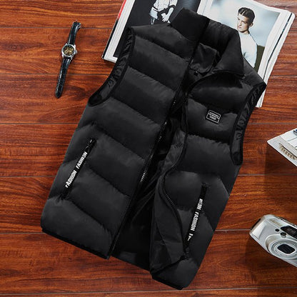 Men's Quilted Bodywarmer with Zip and Pockets