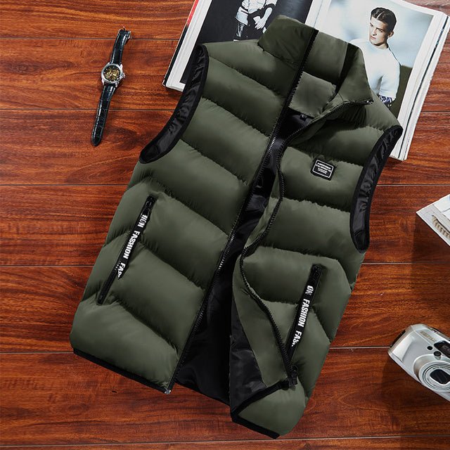 Men's Quilted Bodywarmer with Zip and Pockets