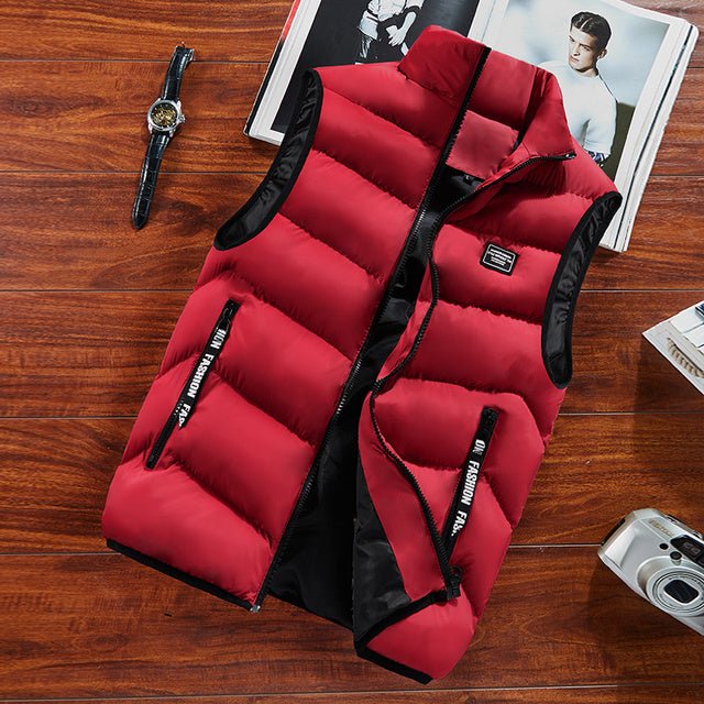 Men's Quilted Bodywarmer with Zip and Pockets