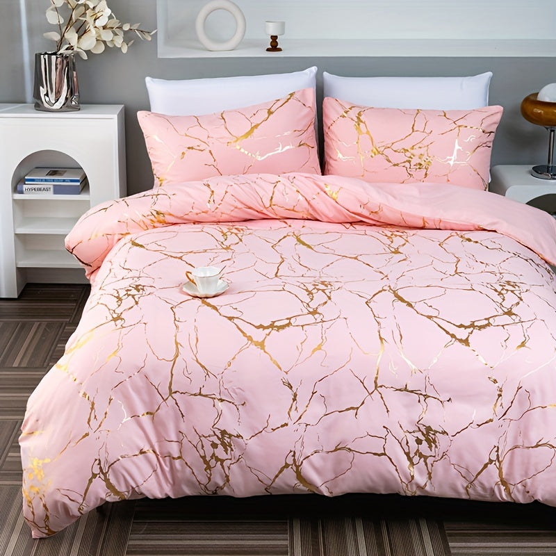 Cover with Duvet Marble Pattern for Comfortable and Stylish Sleep