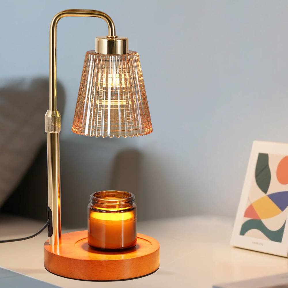 Warmer with Electric Candle Lamp with Timer for Dimmable and Decorative