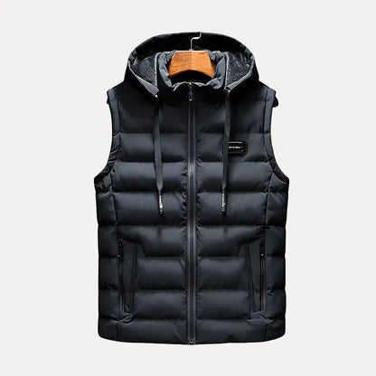 luxury hooded vest