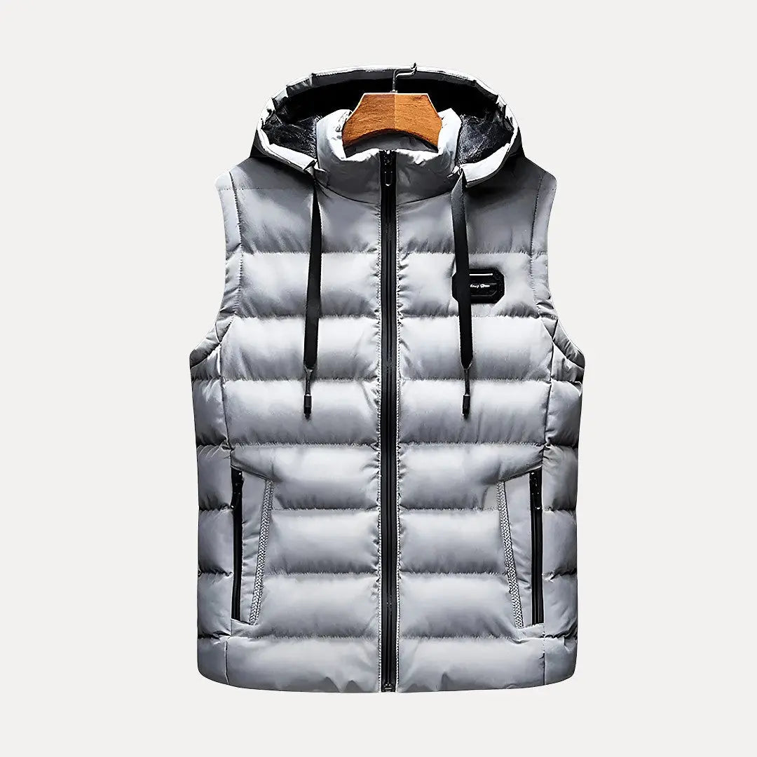 luxury hooded vest