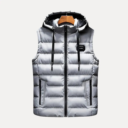 luxury hooded vest