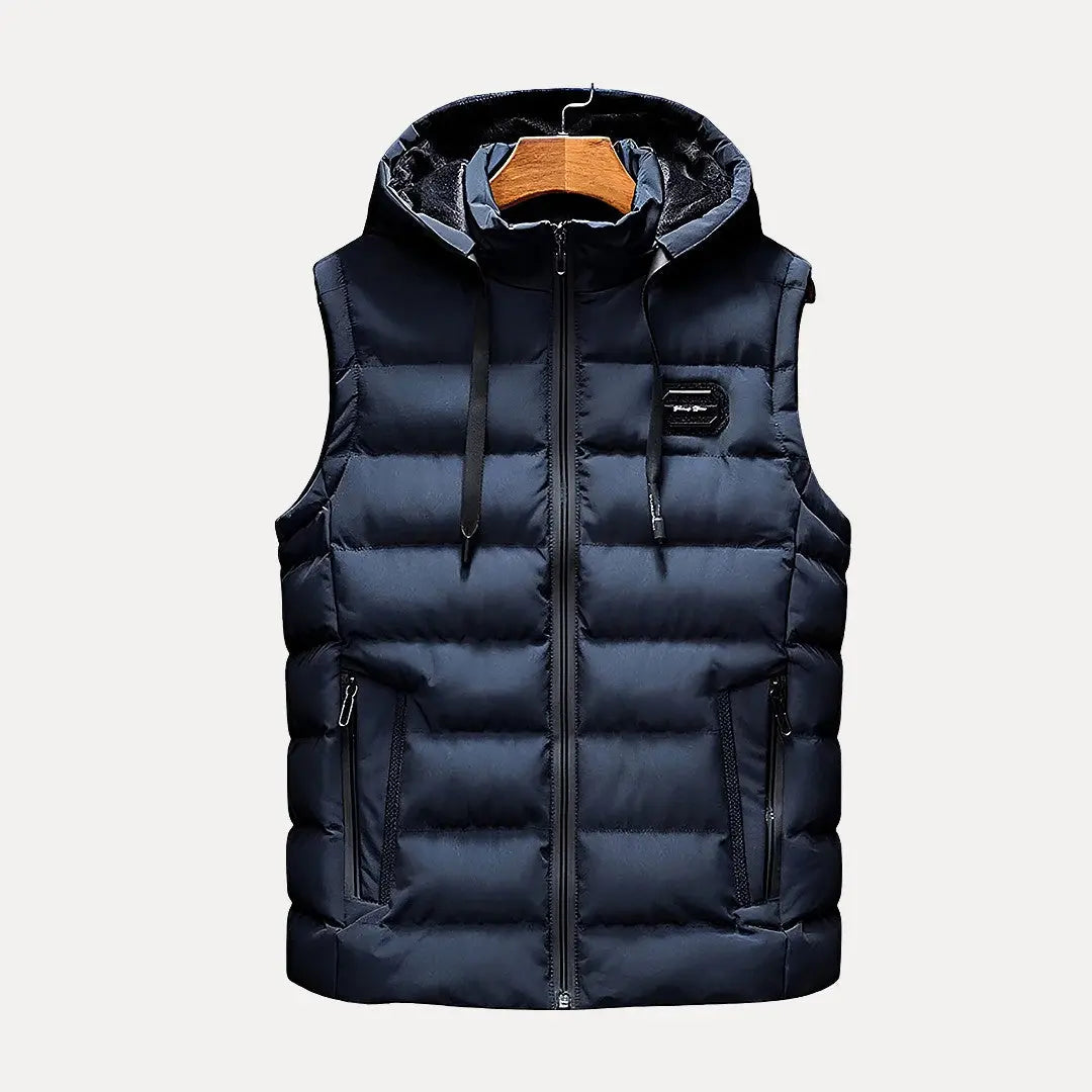 luxury hooded vest