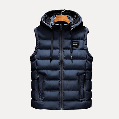 luxury hooded vest