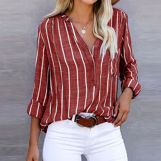 striped summer blouse