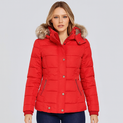 Nordelle Winter Coat for Quilted Insulated Hooded Outerwear for Women